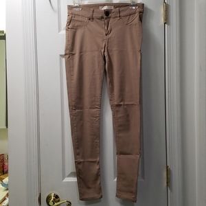 Khaki skinny jeans